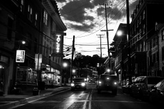 Cars passing, Ellicott City Md.